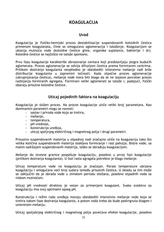 Koagulacija – Praktikum