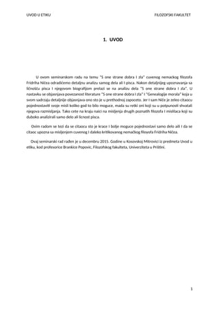 Sa one strane dobra i zla- Fridrih Nice