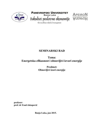 Obnovljivi izvori energije