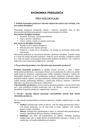 Ekonomika preduzeća