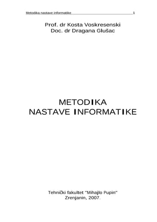 Metodike nastave informatike