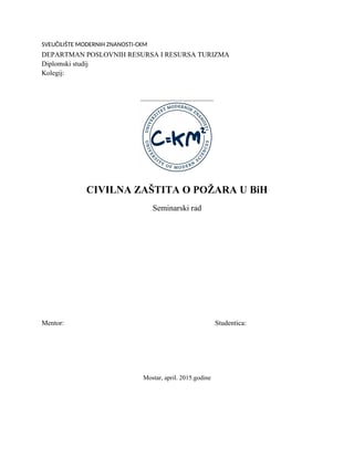 Civilna zaštita od požara u BiH