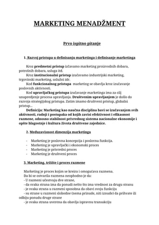 Marketing menadžment