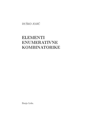 Elementi enumerativne kombinatorika