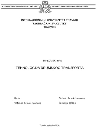 Tehnologija drumskog transporta