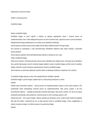 Zemljisne knjige, katastar