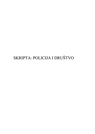 Policija i drustvo