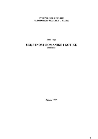 Umjetnost romantike i gotike