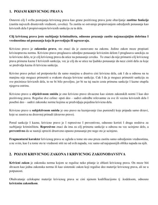 Krivično pravo (pitanja 1-70)