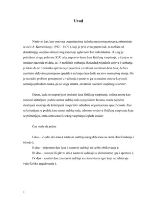 Osnovne karakteristike metodike fizičkog vaspitanja