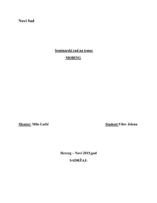 Mobing: psihološki teror na radnom mestu