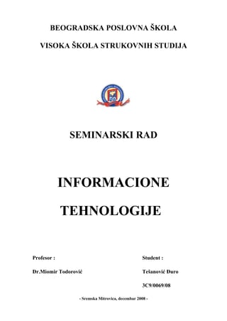 Informacione tehnologije