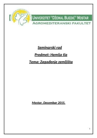 Zagađenje zemljišta