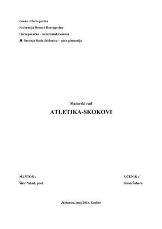 Atletika – Skokovi