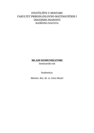 Komunikologija – pitanja i odgovori