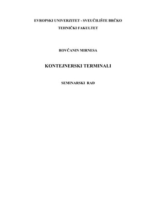 Kontejnerski terminali