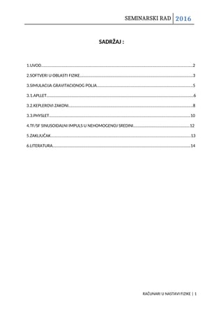 Racunarske simulacije