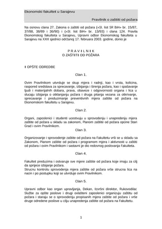 Pravilnik o zaštiti od požara