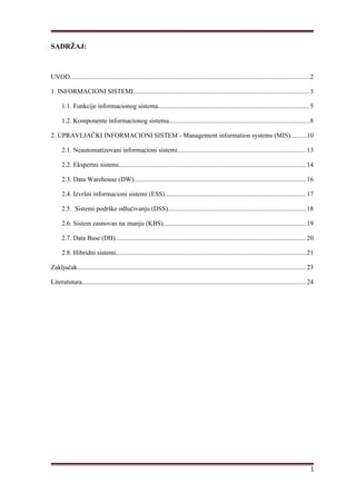 Upravljački informacioni sistemi