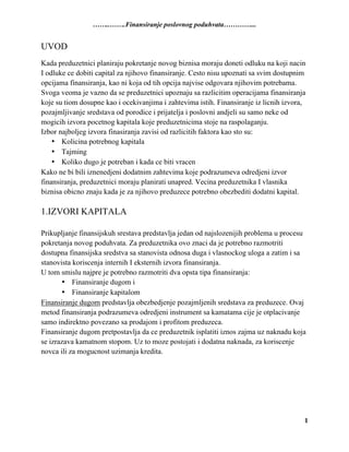 Finansiranje poslovng poduhvata