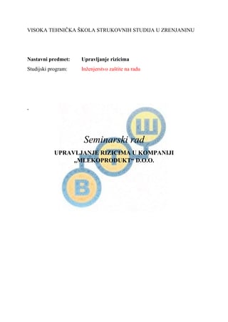 Kreditni rizik i upravljanje kreditnim rizikom