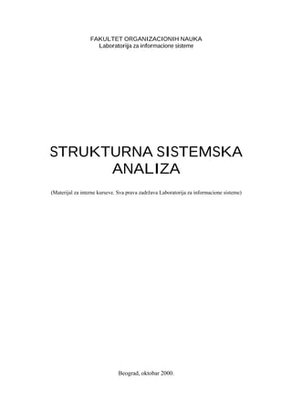 Struktura sistemske analize