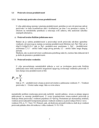 Merenje produktivnosti