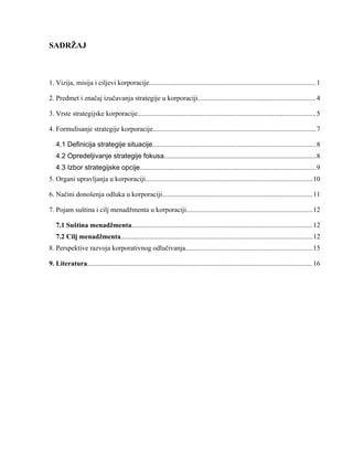 Strategije korporacija