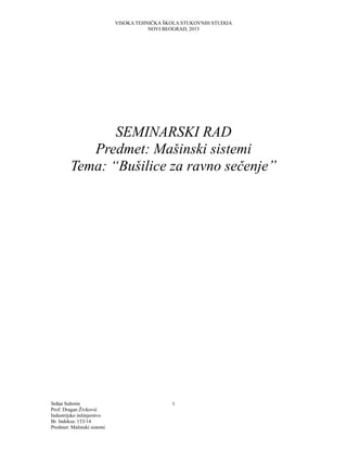 Bušilice za ravno sečenje