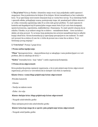 Krizno komuniciranje