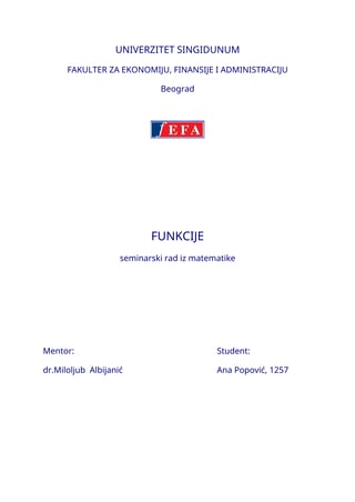 Matematičke funkcije