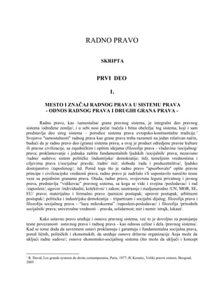 Radno pravo i radni odnosi