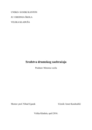 Sredstva drumskog saobraćaja