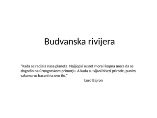 Budvanska rivijera