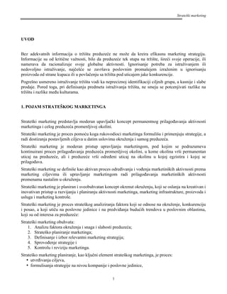 Strategijski marketing