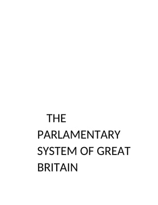 Parlamentarni sistem Velike Britanije: analiza i perspektive
