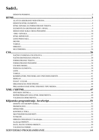 Internet Programiranje-Skripta