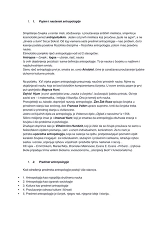 Skripta iz antropologije