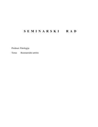 Reumatoidni artritis