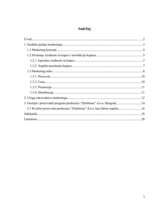 Razumevanje marketing koncepta