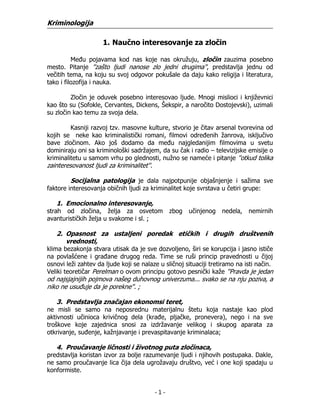 Skripta iz kriminologije