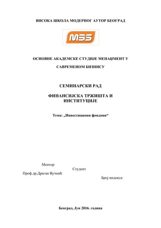 Investicioni poslovi