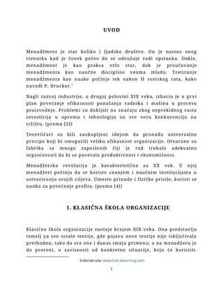 Menadžment u XIX i XX veku