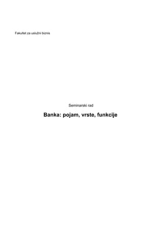 Finansijski izvestaji banaka i njihovih konkurenata