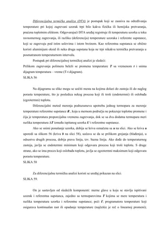 Pregled metoda diferencijalne termičke analize (DTA), DSC i TMA