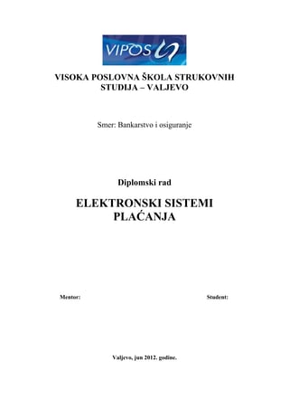 Elektronski sistemi placanja