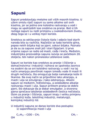 Sapuni i deterdzenti