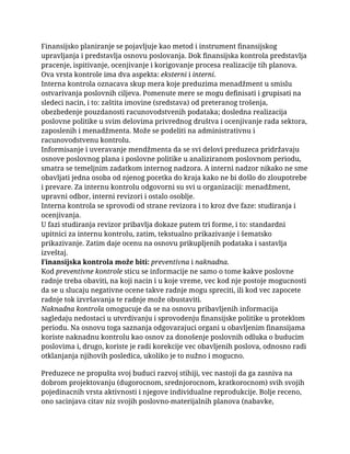 Finansijska kontrola i revizija