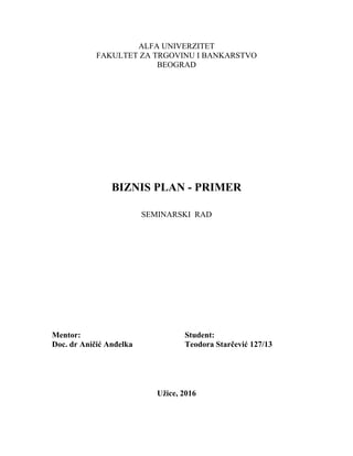 Biznis plan: primer izrade za proizvodnju rakije