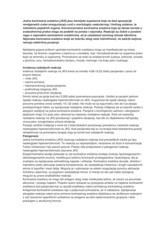 Reakcije na kontrastna sredstva